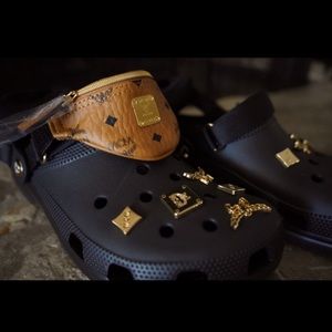 MCM Belt Bag Clogs